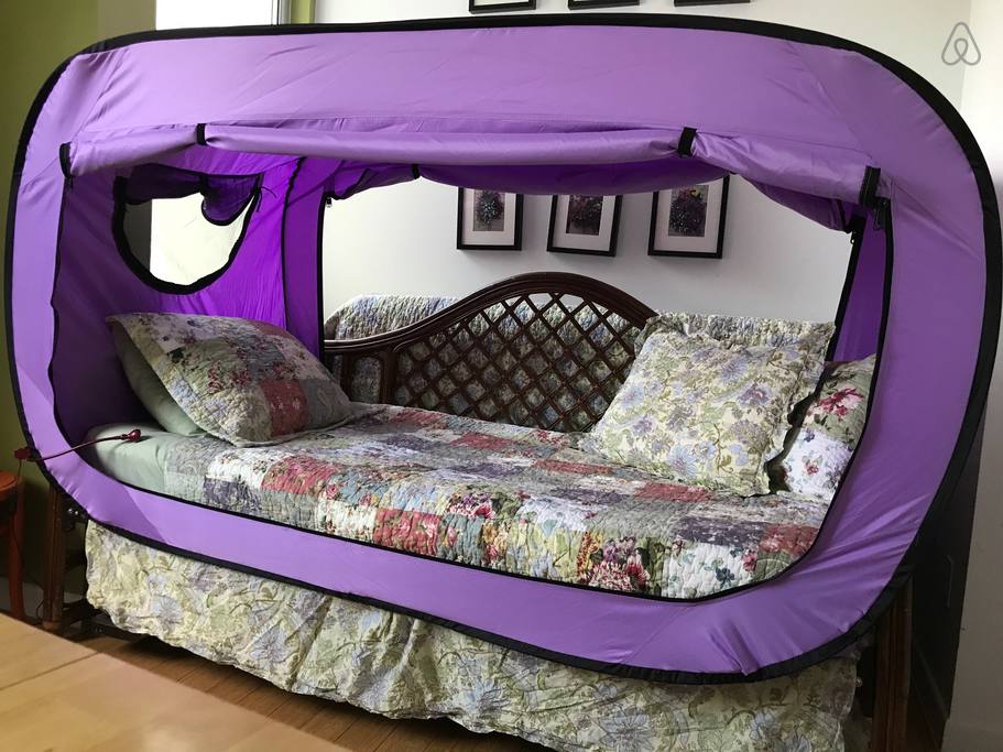 super frugal airbnb tent