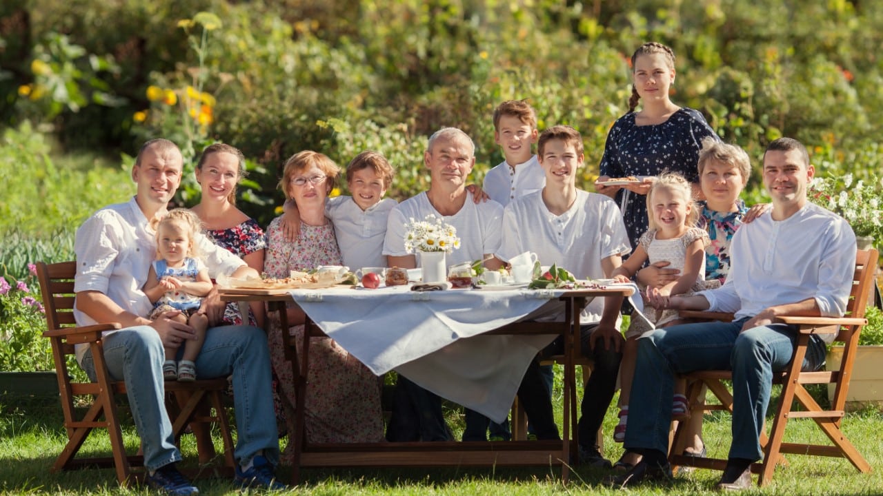 big family picnic