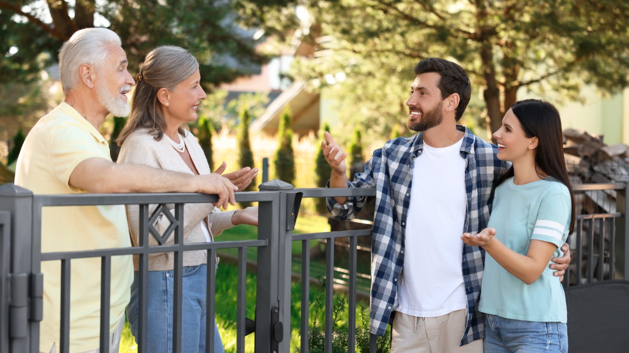 neighbors talking