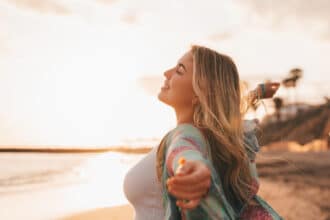 Woman living a healthy lifestyle