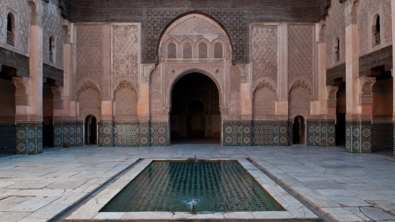 The Courtyard of Ben Yussuf, Marrakech