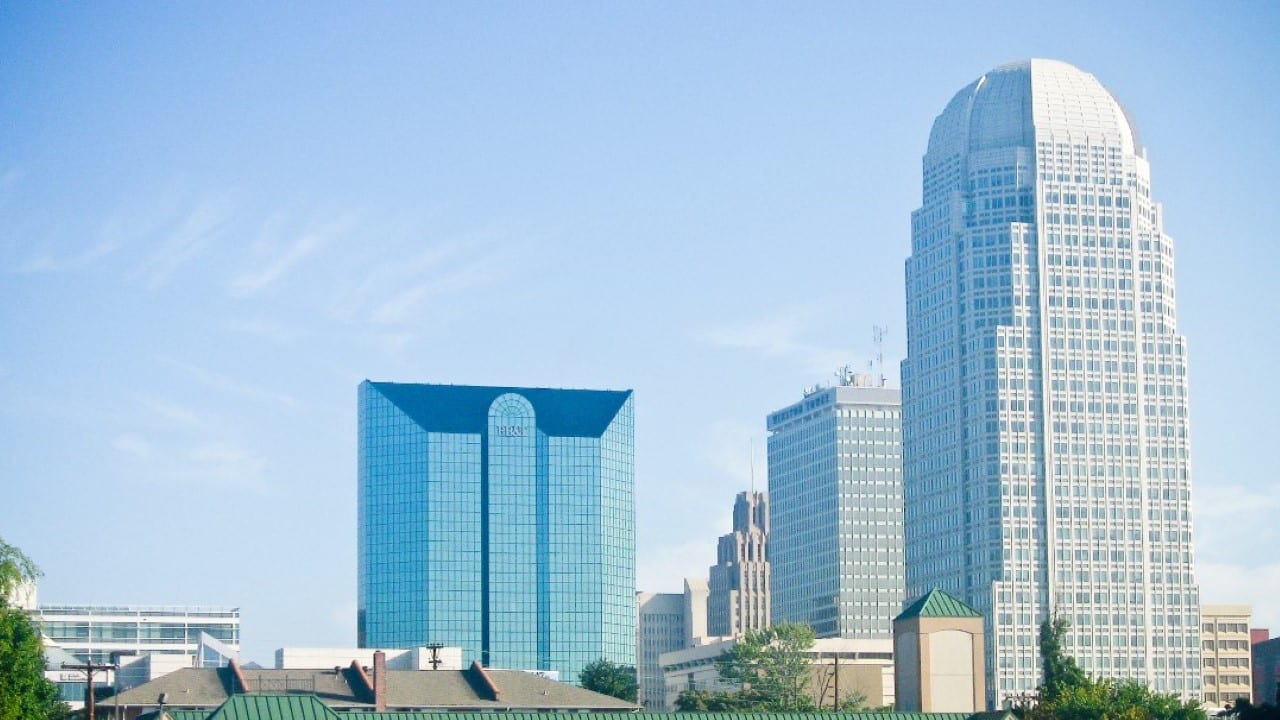 Skyline of Winston-Salem, North Carolina