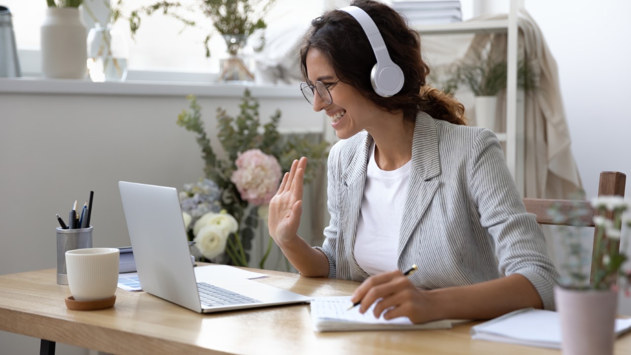 Woman laptop working