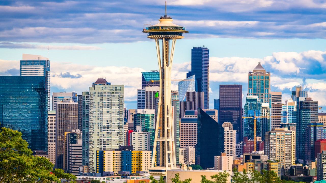The Space Needle Seattle, Washington, United States.