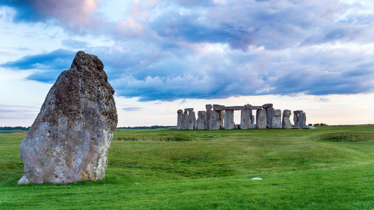 Stonehenge near Salisbury in the Wilshire countryside