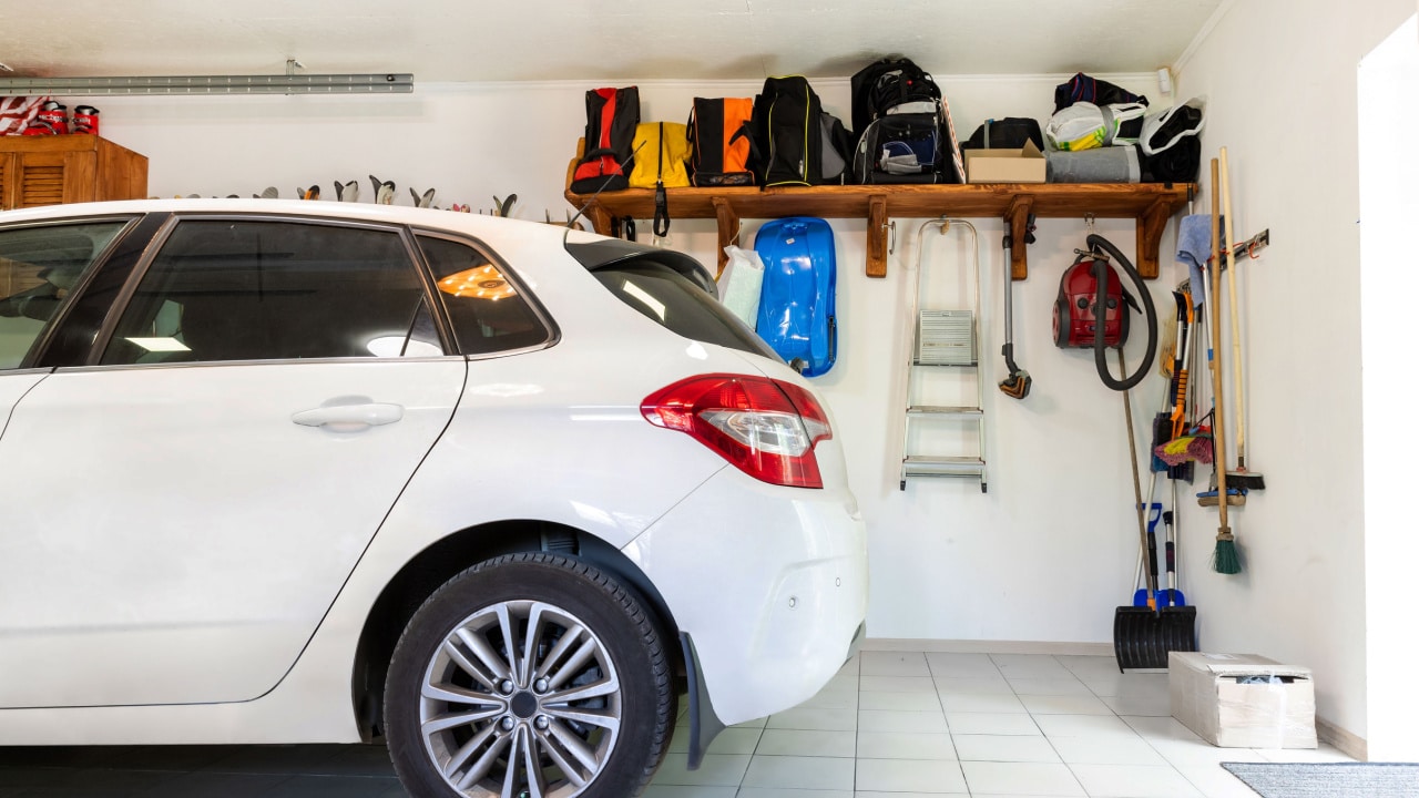 Traditional garage space