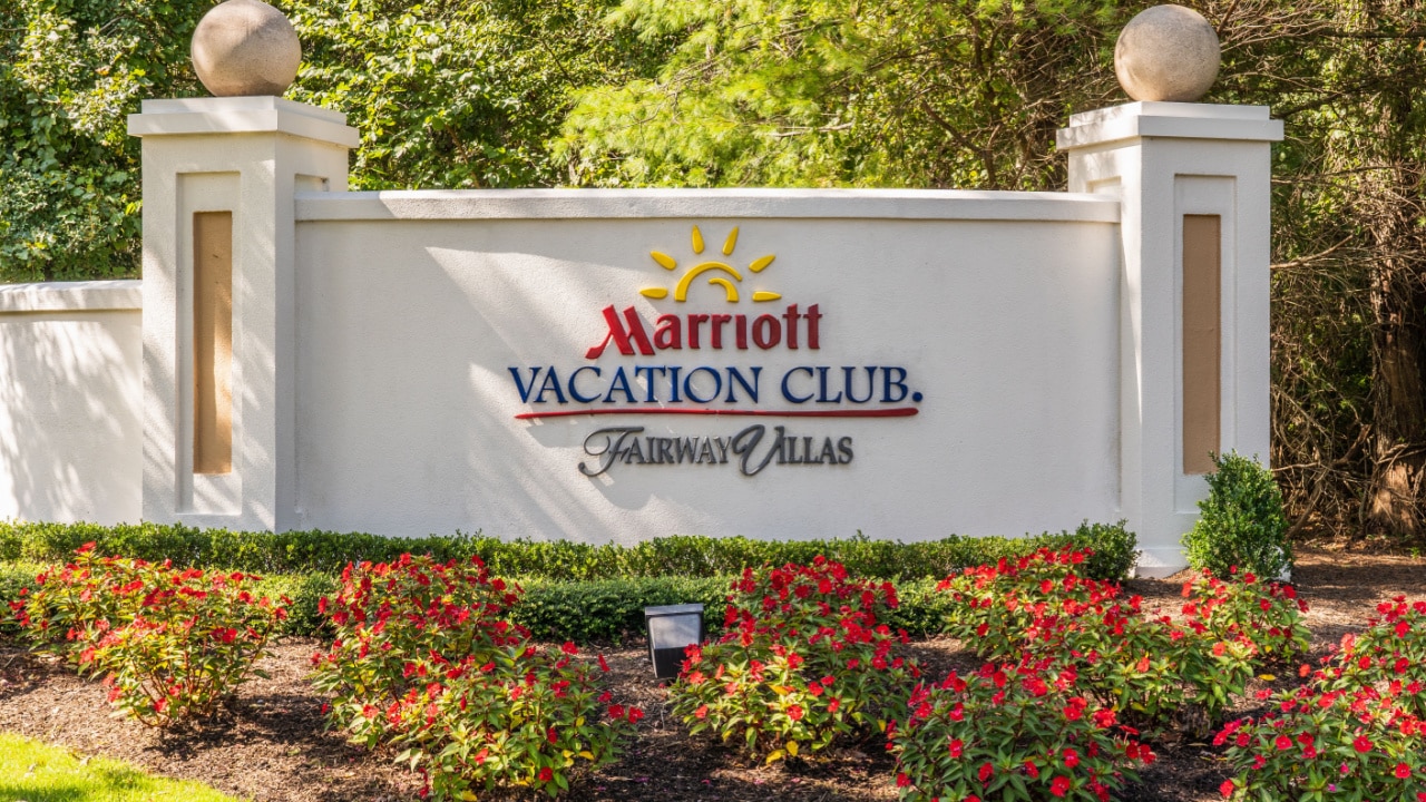 Marriott vacation club sign