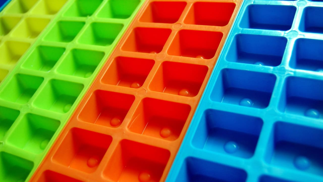 Ice cube trays for storage