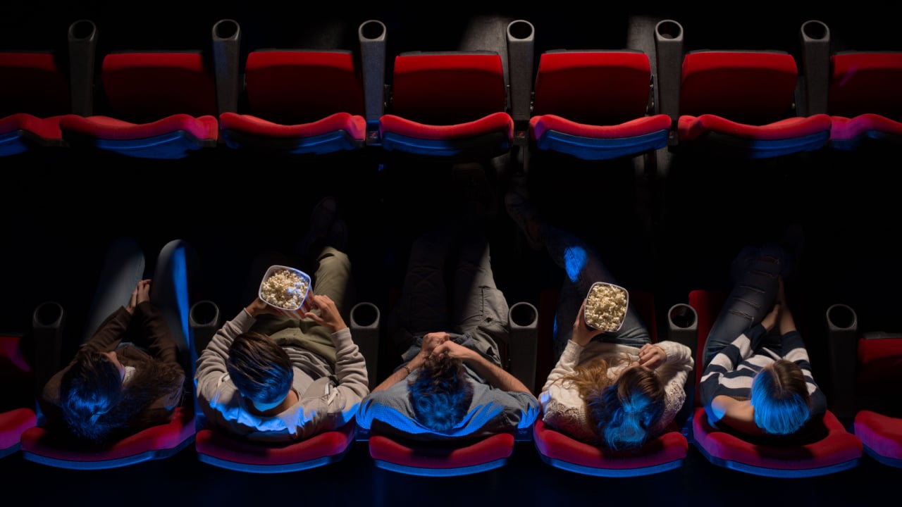 View from above at a cinema