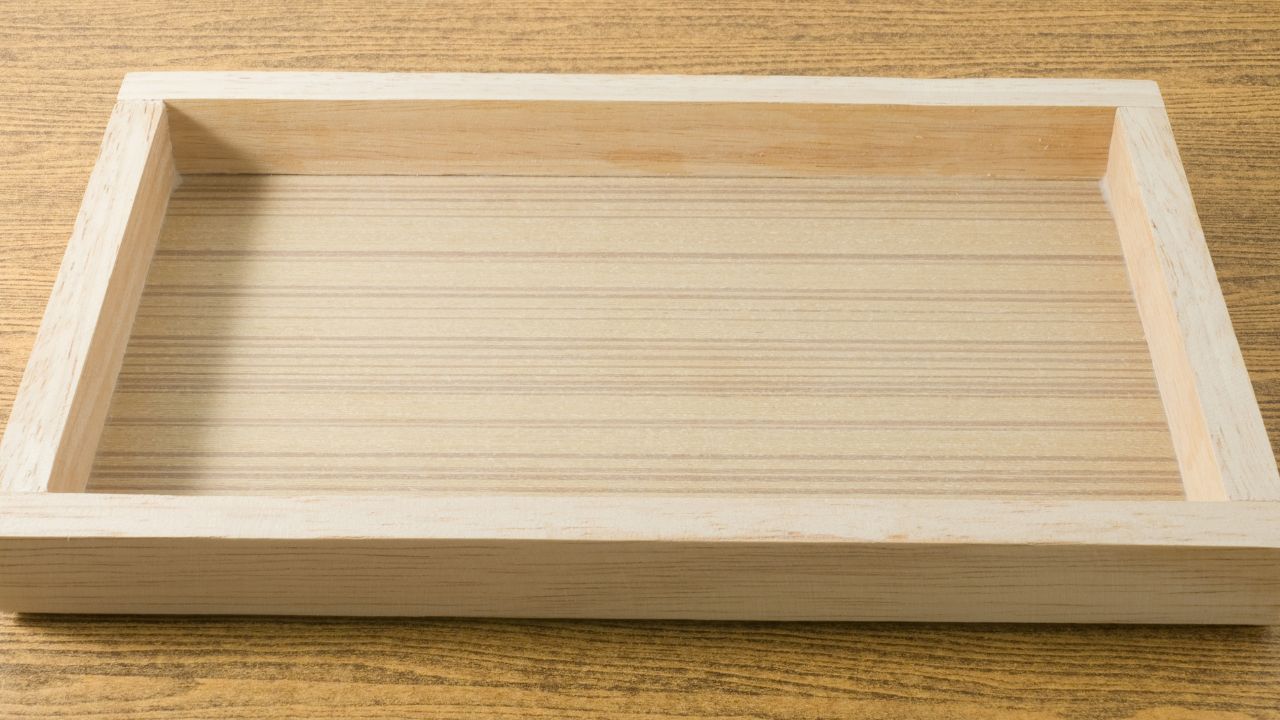 wooden serving tray